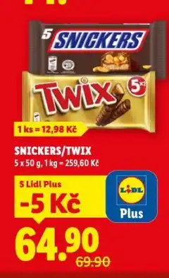 Lidl Snickers nabídka