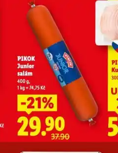 Lidl Junior salám nabídka