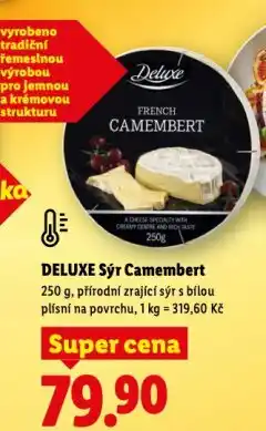 Lidl Deluxde sýr camembert nabídka