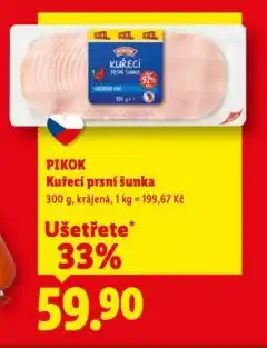 Lidl Kuřecí prsní šunka nabídka