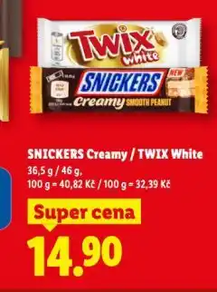 Lidl Snickers creamy nabídka