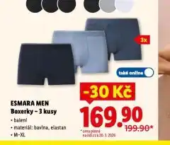 Lidl Boxerky 3 kusy nabídka