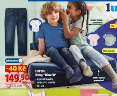 Lidl Džíny slim fit nabídka