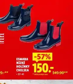 Lidl Nízké holínky chelsea nabídka