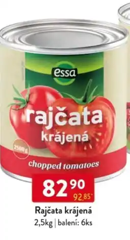 Qanto Essa Rajčata krájená nabídka