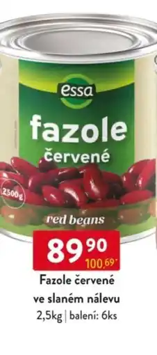 Qanto Essa Fazole červené ve slaném nálevu nabídka