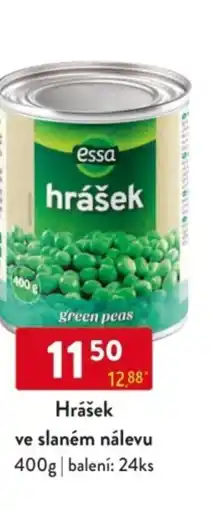 Qanto Essa Hrášek ve slaném nálevu nabídka