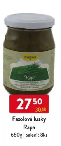 Qanto Fazolové lusky Rapa nabídka