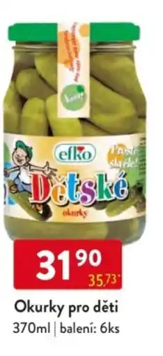 Qanto Efko Okurky pro děti nabídka