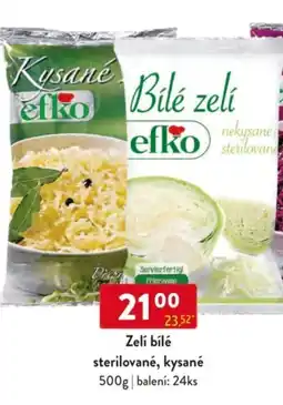 Qanto Efko Zelí bílé sterilované, kysané nabídka