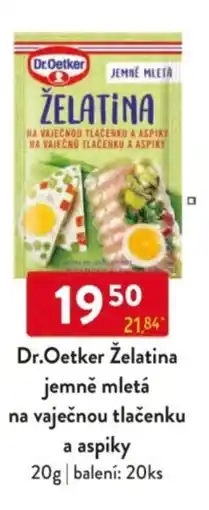 Qanto Dr.Oetker Želatina jemně mletá na vaječnou tlačenku a aspiky nabídka