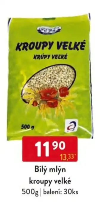 Qanto Bílý mlýn kroupy velké nabídka
