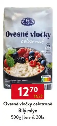 Qanto Ovesné vločky celozrnné Bílý mlýn nabídka