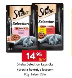 Qanto Sheba Selection kapsička kuřecí a hovězí, s lososem nabídka