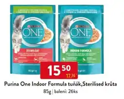 Qanto Purina One Indoor Formula tuňák,Sterilised krůta nabídka