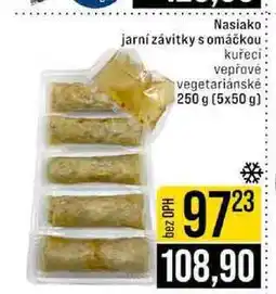 Jip Nasiako jarní závitky s omáčkou kuřecí vepřové vegetariánské 250 g (5x50 g) nabídka