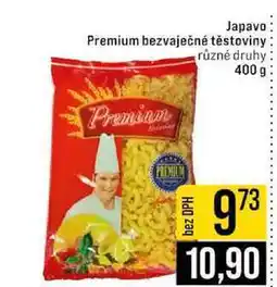 Jip Japavo Premium bezvaječné těstoviny různé druhy nabídka