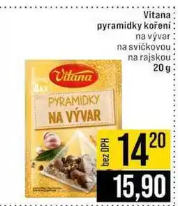 Jip Vitana pyramidky koření na vývar na svičkovou na rajskou nabídka