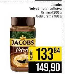 Jip Jacobs Velvet instantní káva Original 200 g Gold Crema 180 g nabídka