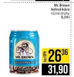 Jip Mr. Brown ledová káva různé druhy nabídka