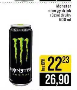 Jip Monster energy drink různé druhy nabídka