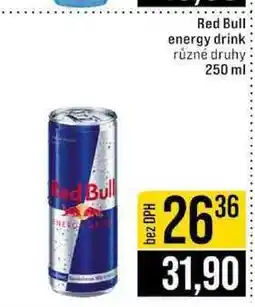 Jip Red Bull energy drink různé druhy nabídka