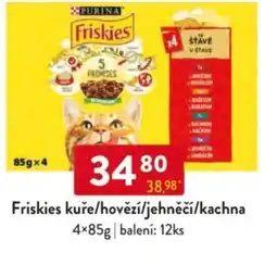 Qanto Friskies kuře/hovězí/jehněčí/kachna nabídka