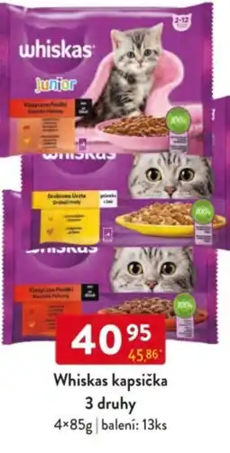 Qanto Whiskas kapsička nabídka