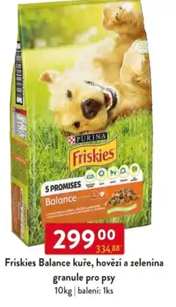 Qanto Friskies Balance kuře, hovězí a zelenina granule pro psy nabídka
