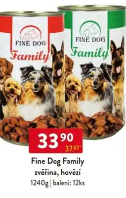 Qanto Fine Dog Family zvěřina, hovězí nabídka