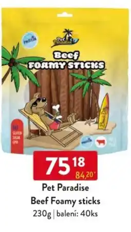 Qanto Pet Paradise Beef Foamy sticks nabídka