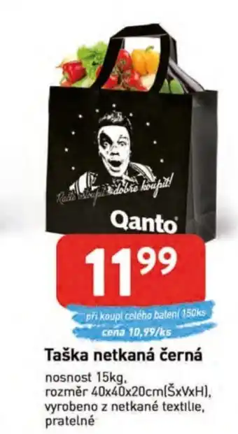 Qanto Taška netkaná černá nabídka