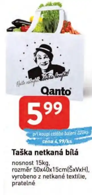 Qanto Taška netkaná bílá nabídka