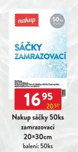 Qanto Nakup sáčky 50ks zamrazovací nabídka