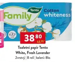 Qanto Toaletní papír Tento White, Fresh Lavender nabídka