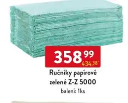 Qanto Ručníky papírové zelené Z-Z 5000 nabídka