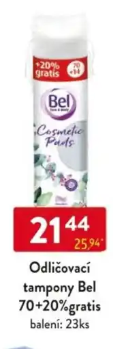 Qanto Odličovací tampony Bel 70+20%gratis nabídka