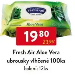 Qanto Fresh Air Aloe Vera ubrousky vlhčené nabídka