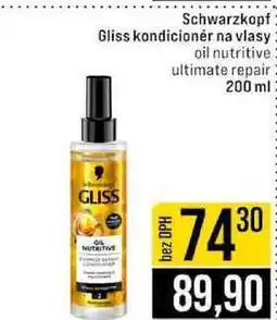 Jip Schwarzkopf Gliss kondicionér na vlasy oil nutritive ultimate repair nabídka