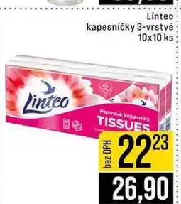 Jip Linteo kapesníčky 3-vrstvé 10x10 ks nabídka