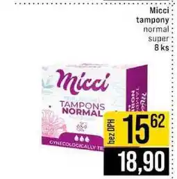 Jip Micci tampony normal super 8 ks nabídka