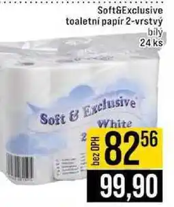 Jip Soft&Exclusive toaletní papír 2-vrstvý bilý 24 ks nabídka