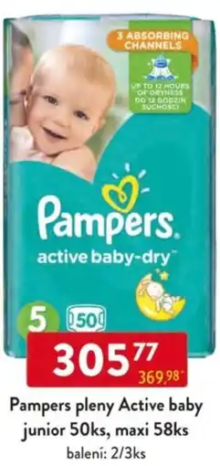 Qanto Pampers pleny Active baby nabídka