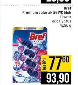Jip Bref Premium color aktiv WC blok flower eucalyptus nabídka