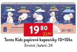 Qanto Tento Kids papírové kapesníky nabídka
