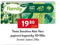 Qanto Tento Sensitive Aloe Vera papírové kapesníky nabídka