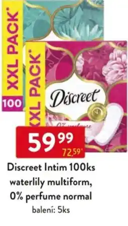 Qanto Discreet Intim waterlily multiform, 0% perfume normal nabídka