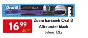 Qanto Zubní kartáček Oral B Allrounder black nabídka
