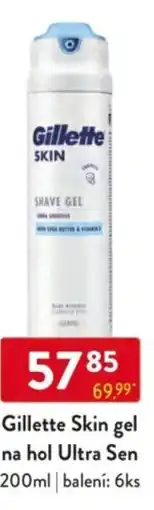 Qanto Gillette Skin gel na hol Ultra Sen nabídka