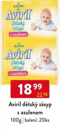 Qanto Aviril dětský zásyp s azulenem nabídka